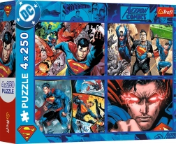 Puzzel 4x250 Moed van SUPERMAN TREFL