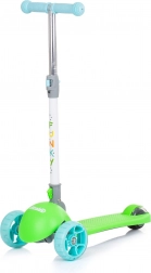 kinderstep Chipolino Funky blauw-groen met lichtgevende wielen