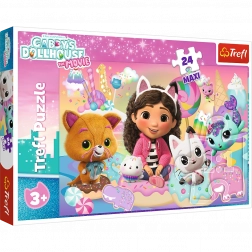 Puzzel 24 maxi – kattenwereld GABBY TREFL