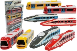 Set of wagons and Pendolino locomotives – various types
