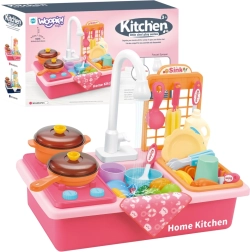 Woopie kinderkeuken met gootsteen roze