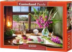 Puzzle 1000 Pieces - Still Life with Purple Lion Macarons