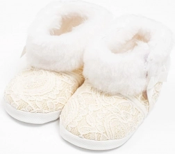 baby winterlaarsjes met kant New Baby beige (0–3 maanden)