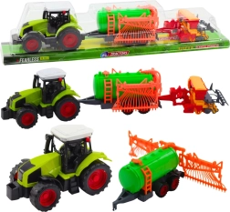Tracteur agricole avec citerne et andaineur – set pour enfants