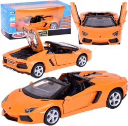 Interactive Metal Model Car Lamborghini Aventador Roadster