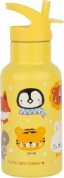 Roestvrijstalen drinkfles met dierenvriendjes 350 ml