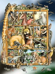 Ravensburger puzzel Dierenmenagerie XXL 100 stukjes