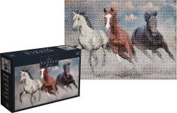 Puzzle Wild Horses: Three Wild Horses 1000 Pieces