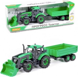 Tractor met aanhanger en lader Progress