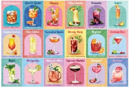 Puzzle de cocktails colorés 1000 pièces