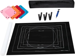 roll-up felt puzzle mat for 1500–3000 pieces with tube and accessories