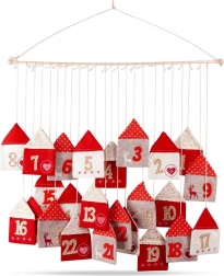 Vilt hangende adventskalender 70 × 60 cm