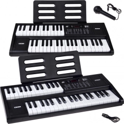 Elektronisch keyboard met 61 toetsen met split‑functie en microfoon