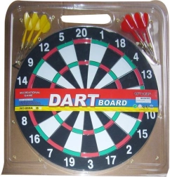 Set dartpijlen met dartbord 37 cm