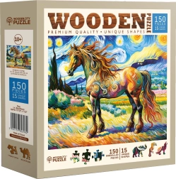 WOODEN CITY Wooden Puzzle Modern Horse 150 Pieces