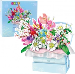 Kit de construction Bouquet de fleurs avec lumières LED