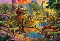 Puzzle Terrain des dinosaures 1000 pièces