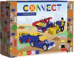 3-in-1 Building Set Construction Machines and SUV with Trailer TREFL Connect