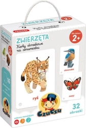 Cartes illustrées sur ficelle : Animaux