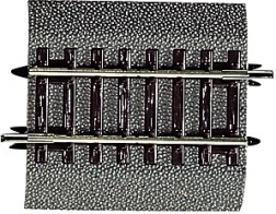 Roco Line Rechte rails met ballastbed