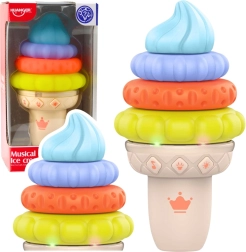 Musical educational baby ice cream with lights and sounds