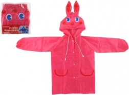 Children's Raincoat Rabbit Pink 110-120cm