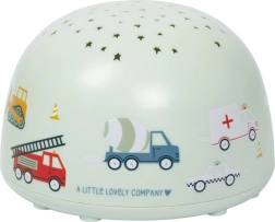 A Little Lovely Company lamp met projector voor kinderen – Voertuigen