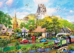 Puzzle Under Corfe Castle 1000 pieces