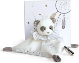 Cadeauset - pluche knuffeldoekje panda