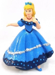 Beeldje prinses in blauwe jurk