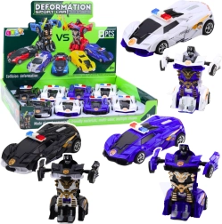 Auto robot 2en1 voiture de sport de police