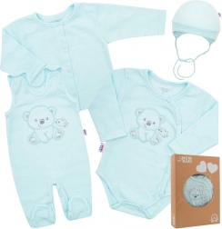 Borstvoedingsset voor de kraamafdeling New Baby Sweet Bear blauw, maat 62 (3–6 maanden)