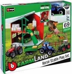 Farmland paardenstallen met tractor van Bburago