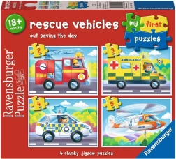 Ravensburger My First Puzzle: Rescue Vehicles 4-in-1