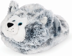 Cozy Noxxiez warming plush foot warmer slipper - Husky
