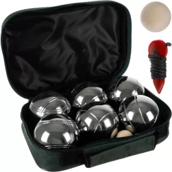 Pétanque-set – 6 metalen boules met etui