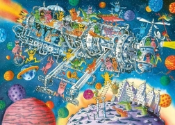 Puzzle Aliens Welcome 1000 pieces HEYE