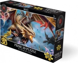 Puzzle 3D – dragons, 100 pièces