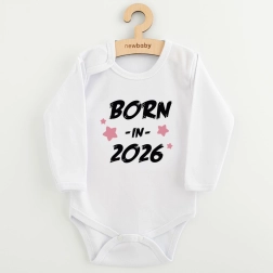 Baby bodysuit with print new baby born in 2026 pink 62 (3–6 m)