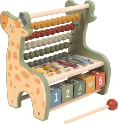 Multifunctionele giraffe-telraam met xylofoon 2Kids Toys