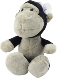 Petit singe en peluche avec ventouse 16 cm