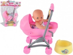 Speelset Kinderwagen met baby