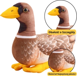 Plush Duck Brown-Yellow 28 cm