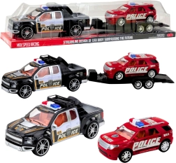Police Off-Road Vehicle with Trailer and Radio Car – Toy Set