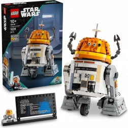 lego star wars chopper (c1-10p) – bouwbare astro-droid op display