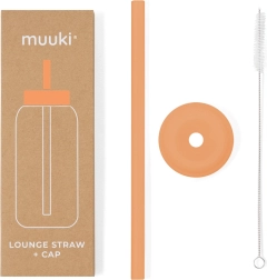 MUUKI Lounge paille et couvercle Tropical Papaya