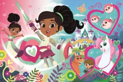 Vloer MAXI puzzel NELLA, prinses van de ridders 24 stukjes