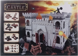castle with knights and accessories – plastic playset for children