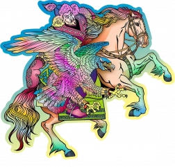 Houten puzzel Paard en Adelaar 250 stukken