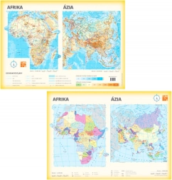 Carte de l’Afrique et de l’Asie recto‑verso A3
